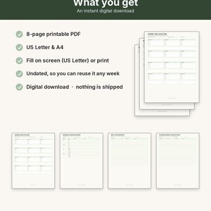 Garden Planner Printable | Planting Calendar Fillable PDF | Bed Layout Map Letter A4 image 10