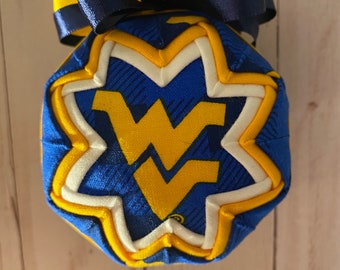 West Virginia quilted ornament