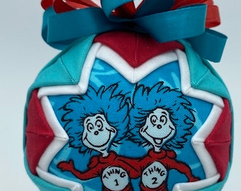 Thing 1 and Thing 2 Ornament