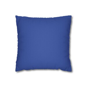 Solid Cobalt Blue Pillowcase | Square Polyester Pillow Cover