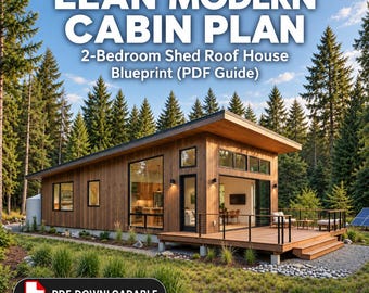 Plan domku w formacie PDF, plan domu z dachem dwuspadowym o wymiarach 64x28 cali