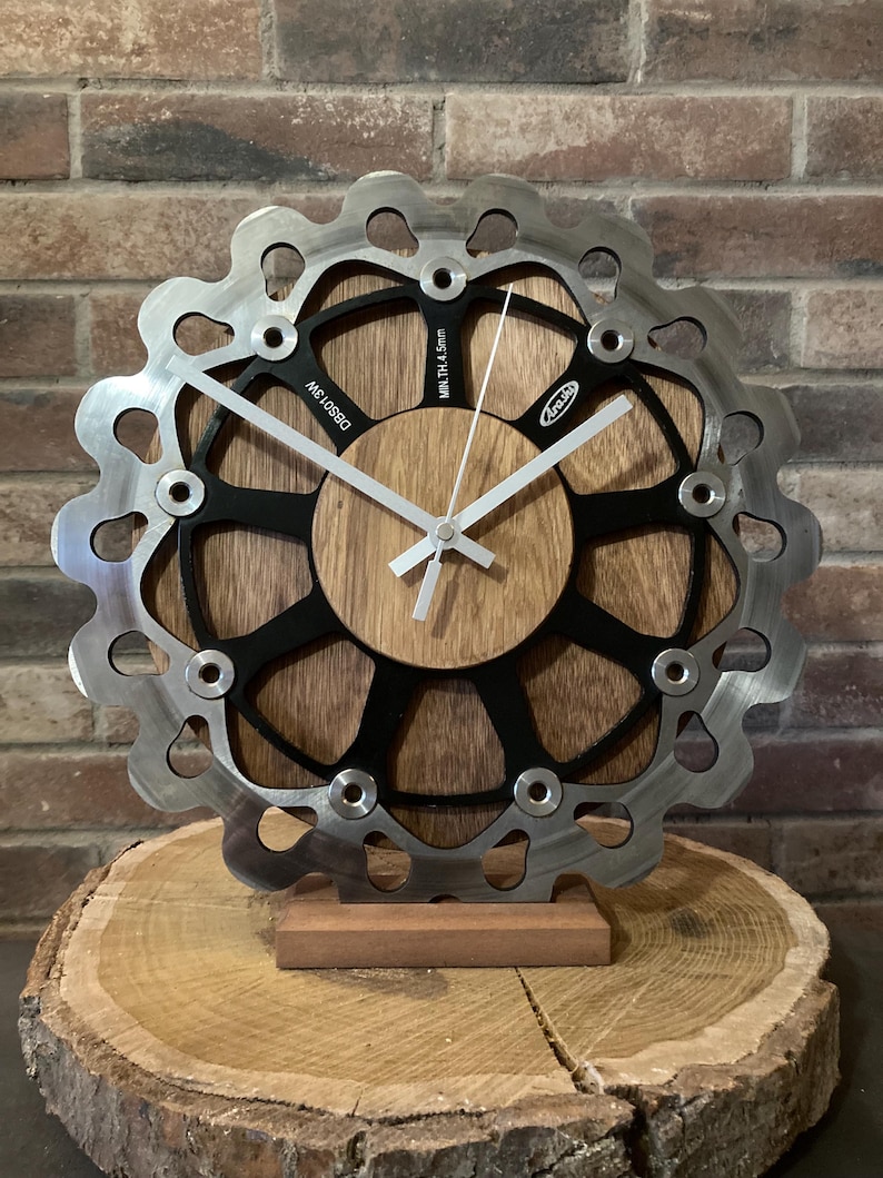 Motorcycle / Motorbike Brake Disc Wall Clock. Man Cave/ Christmas ...