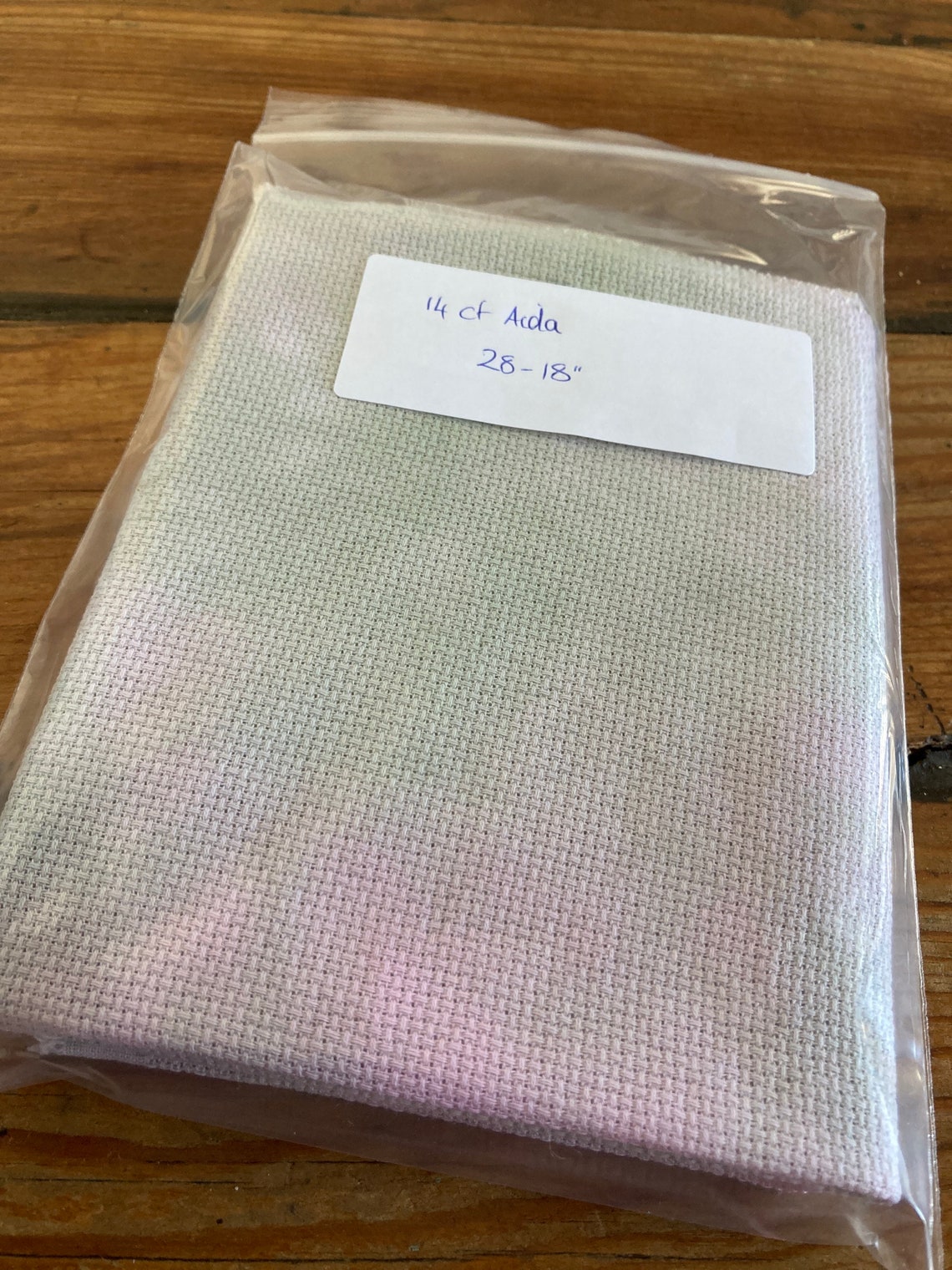 Hand dyed Cross stitch Aida fabric 14 count 2818 Etsy