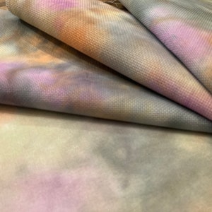 Cross stitch Hand dyed Aida in 14, 16 and 18 counts. And 32 count Murano. Eerie Skies