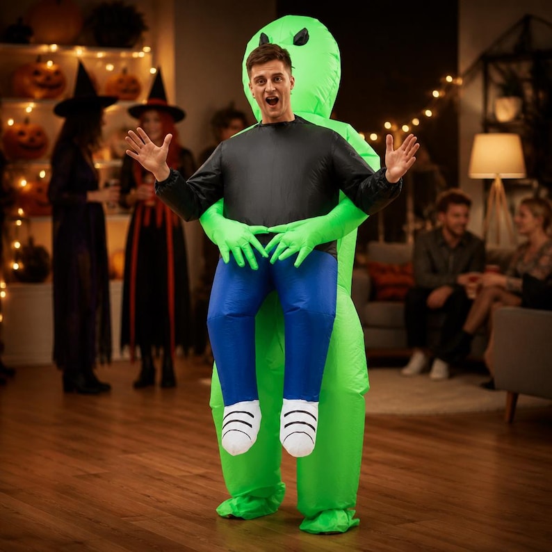 Inflatable Alien Costume for Adults, Fun Explosion Outfit for Halloween ...