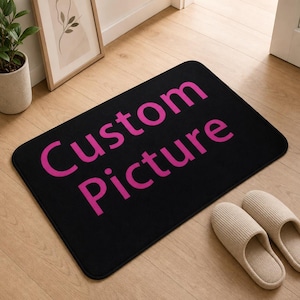 Custom Doormat with Your Picture Personalized Floor Mat Custom Photo Welcome Mat Non Slip Indoor Door Mat Customized Gift for Home