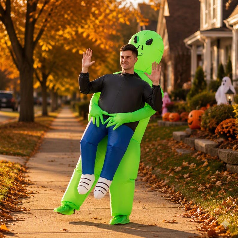 Inflatable Alien Costume for Adults, Fun Explosion Outfit for Halloween ...