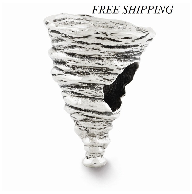 Sterling Silver Tornado Bead