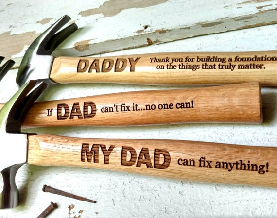 Personalised Hammer Father's Day Dad Gift Present for him Birthday Daddy 