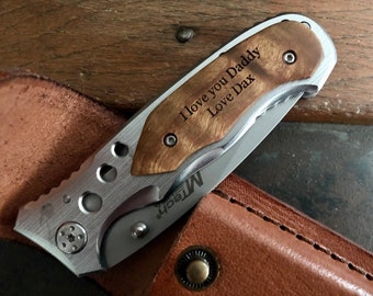 Message Him, Father’s Day Personalized, Pocket Knife, for Dad