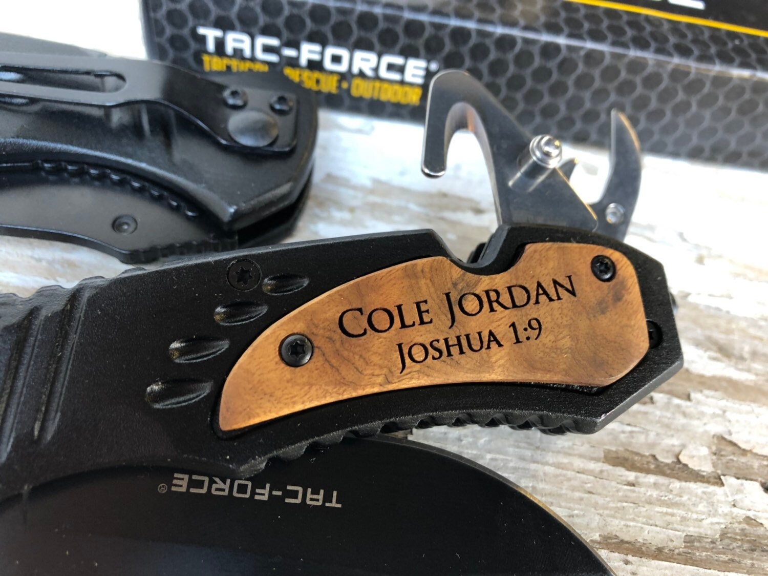 Engraved Name and Scripture Knife Personalized Baptism Gift Etsy
