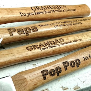 Grandfather Gift, Grandpa Gift, Grandparent Gift, Personalized Hammer, Grandfather Christmas Gift, Godfather Gift, Christmas Gift, Step-Dad image 1