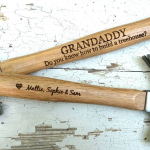 Grandfather Gift, Grandpa Gift, Grandparent Gift, Personalized Hammer, Grandfather Christmas Gift, Godfather Gift, Christmas Gift, Step-Dad image 3