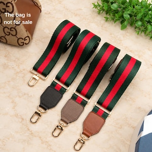 Alça transversal para bolsa, verde, vermelha, alça para guitarra, alça verde para bolsa, alça para bolsa de mão, alça para bolsa feminina, alça de ombro ajustável, alça para câmera