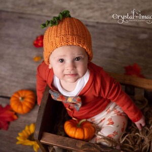 Pumpkin Baby Crochet Hat