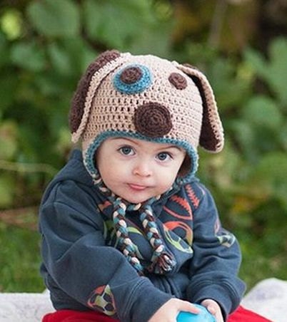 Pair of Puppy Dog Baby Crochet Hat for Twins - Etsy