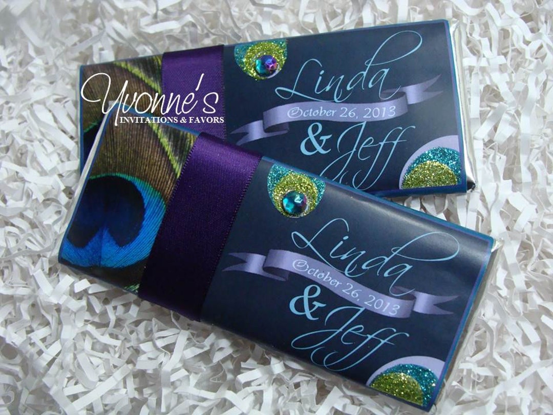 Envoltorios de barra de caramelo de boda de pavo real ensamblados con  chocolate, regalos de fiesta de barra de caramelo, boda india, despedida de  ..., image size:1080x810