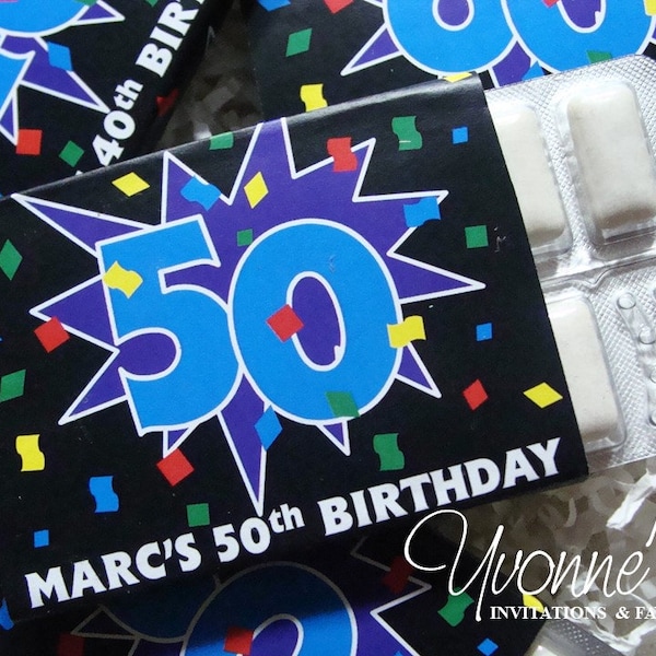 Personalized Gum Wrappers Etsy
