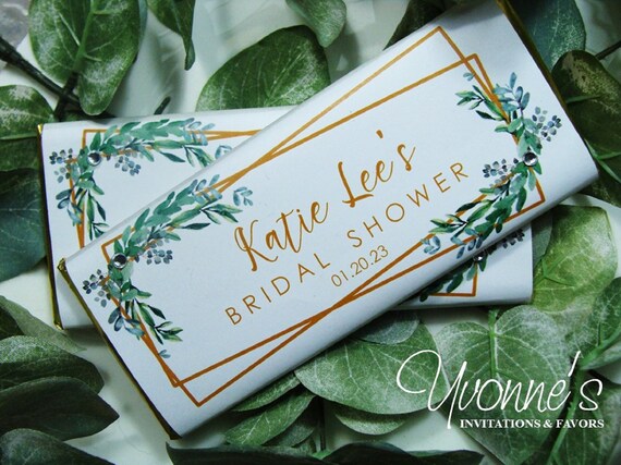 Bridal Shower-wedding Candy Bar Wrappers Assembled With | Etsy