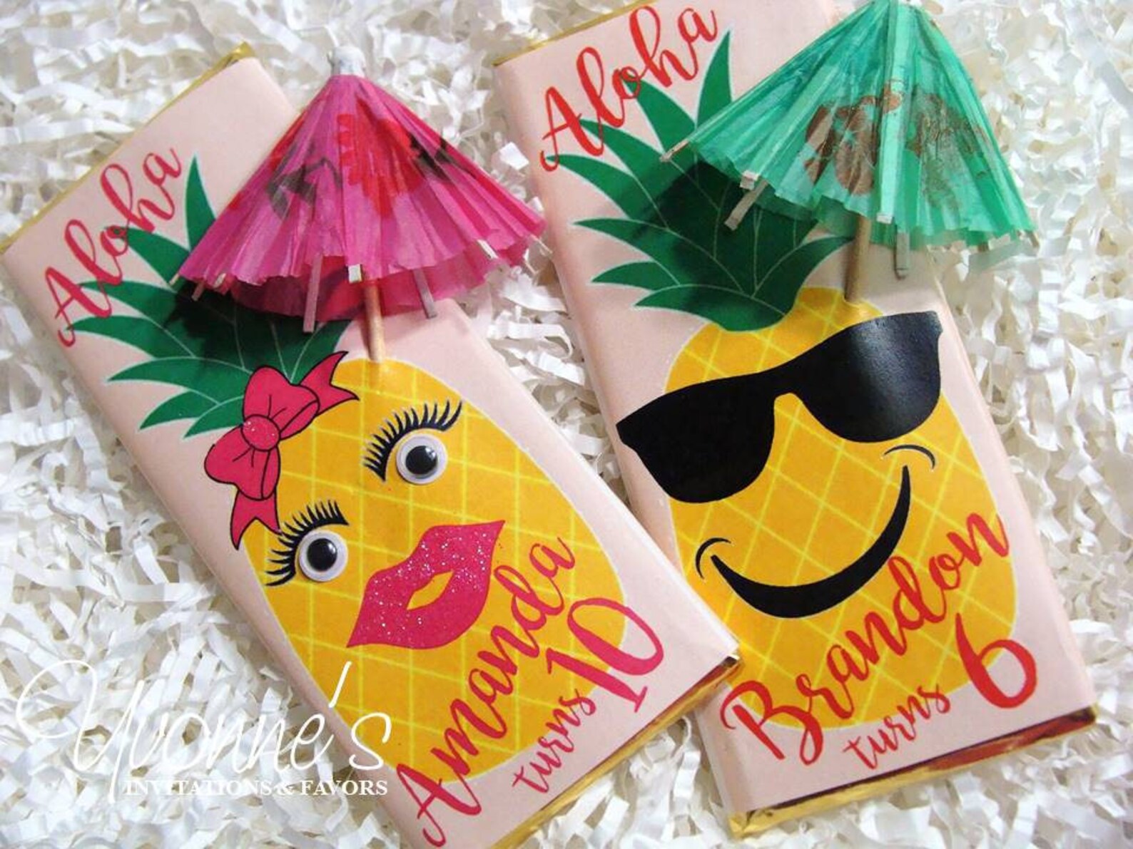 Hawaiian Luau Candy Bar Wrappers Only for Chocolate Bar Etsy