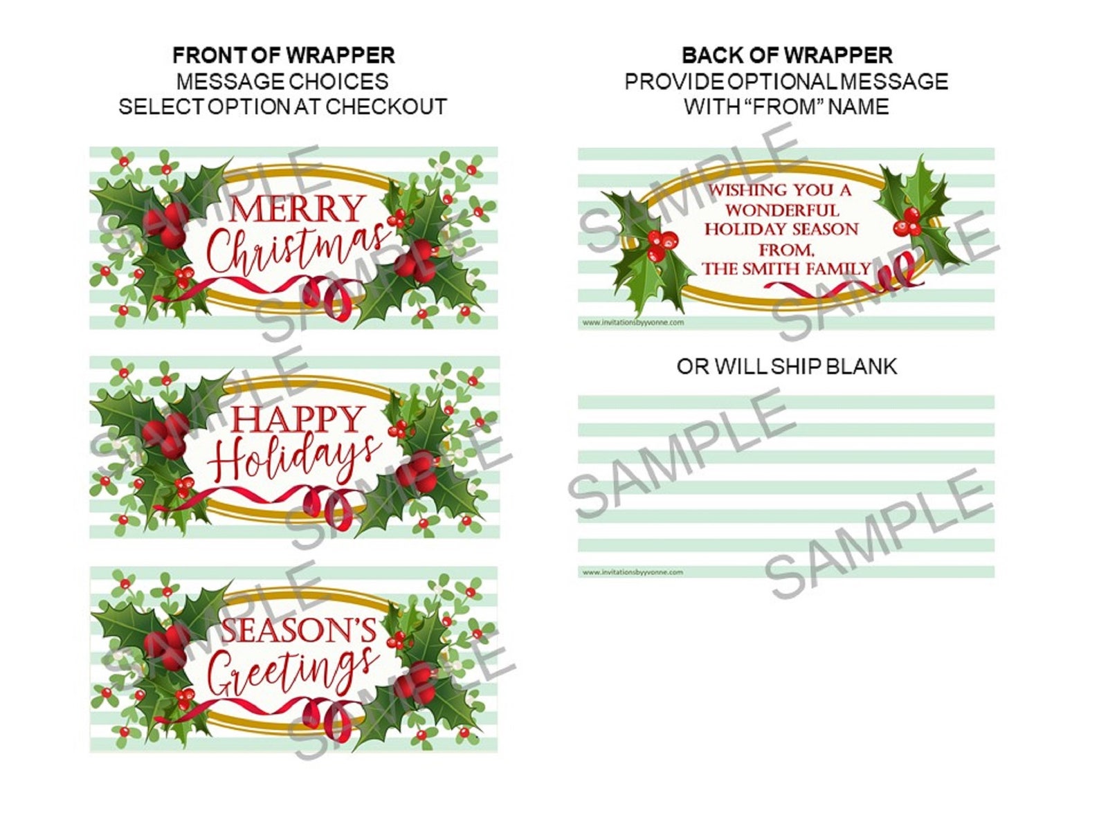 Christmas Chocolate Candy Gift-inexpensive Gift-personalized - Etsy