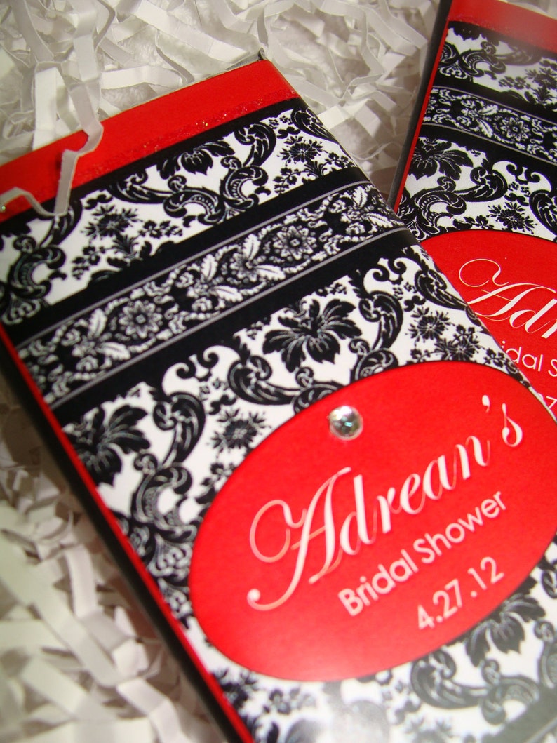 Bridal Shower Candy Bar Wrapperschocolate Bars Favorsdamask Etsy