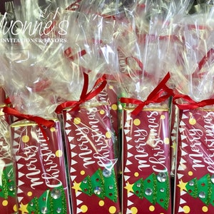 Christmas Chocolate Candy Gift-Inexpensive Gift-Personalized Gift-Stocking Stuffer for Coworker-Teacher-Office-Christmas Tree with Bling