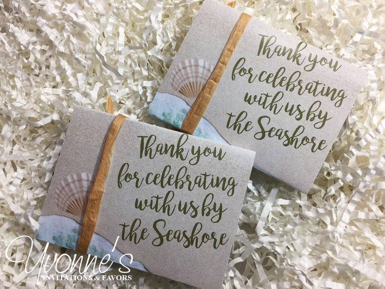Beach Wedding Favors Gum Party Favors or Gum Wrappers for Destination Wedding, Tropical, Beach-Themed Sweet 16, Summer Beach Event image 4