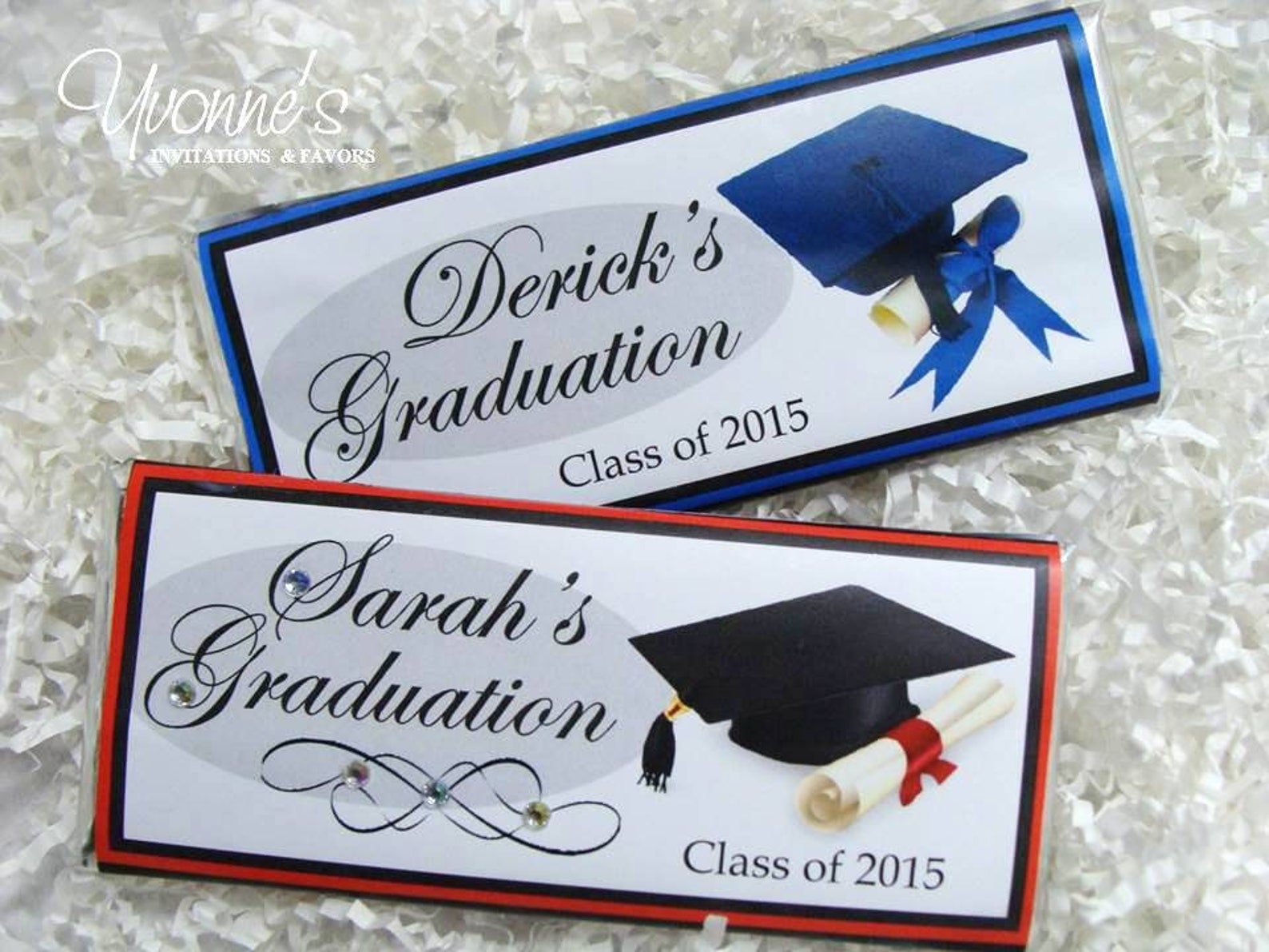 Graduation Candy Bar Wrappers Chocolate Bar Favors Class - Etsy