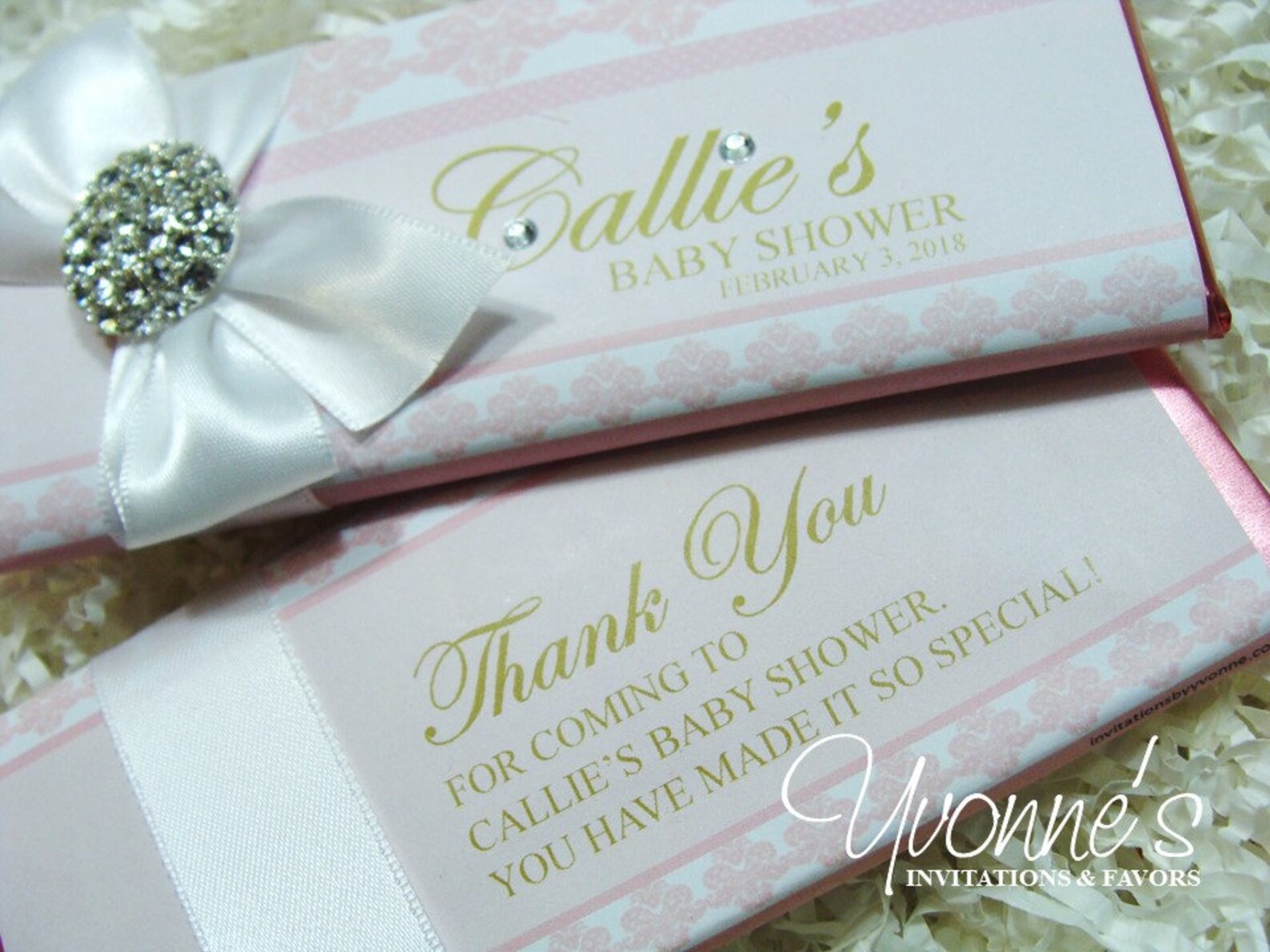 Bridal Shower Candy Bar Wrappers Assembled With Chocolate - Etsy