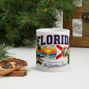 Personalized Florida Mug with Name – Florida USA Coffee Mug – Travel Gift