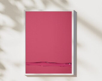 Fuchsia Pink Water Splash Fine Art Print, Modern Photography by Araya Jensen