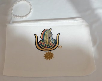 Past Commandress DOI Daughter PHA logo with sun wristlet zipper pouch