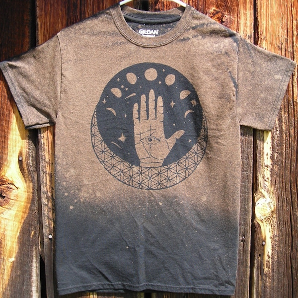 Made to order Sacred Geometry Palmistry Hand Tee