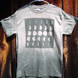 Made to Order Earthy Green Moon Phases Tee
