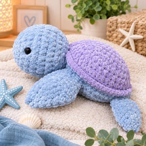 Haakpatroon voor een schildpad (PDF) | Tutorial voor een pluche schildpad | Stap-voor-stap amigurumi patroon | Geschikt voor beginners | Direct downloaden | bfsonline