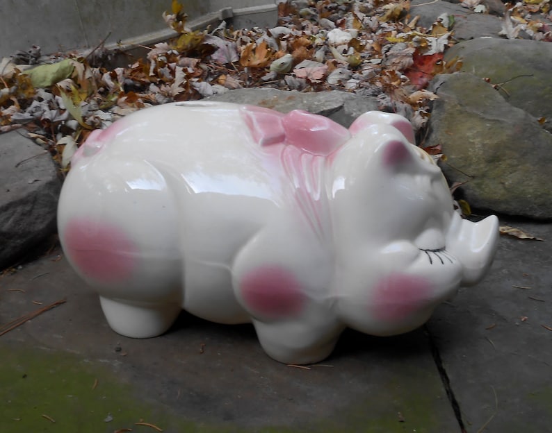 Shawnee smiley pig extra large piggy bank Etsy
