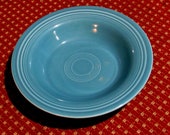 GENUINE FIESTA TURQUOISE flat soup bowl