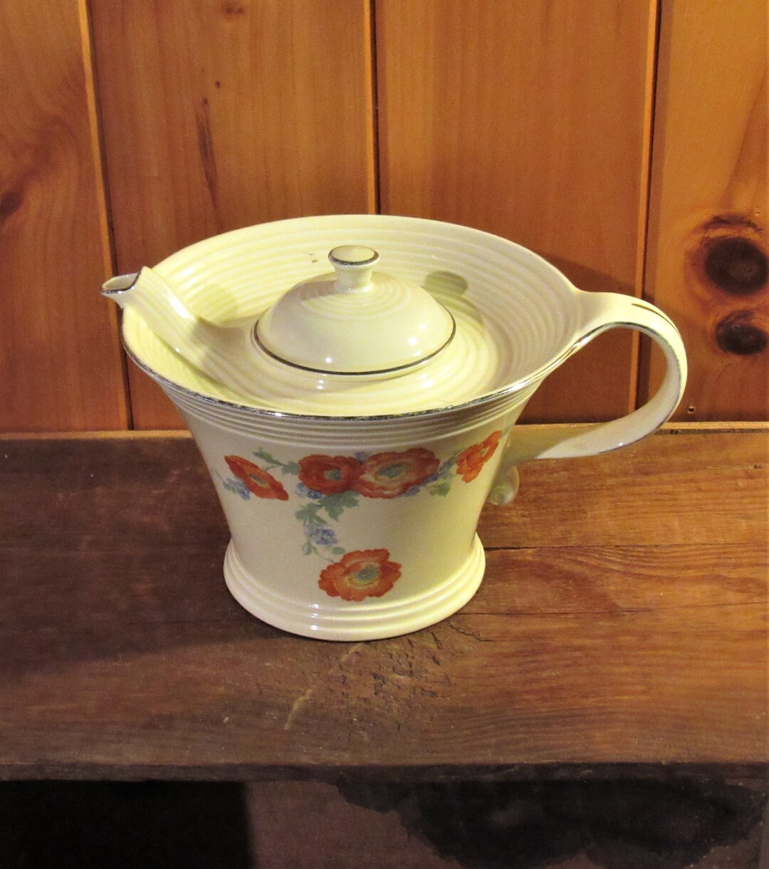 HALL MELODY ORANGE Poppy Teapot 6 Cup Etsy