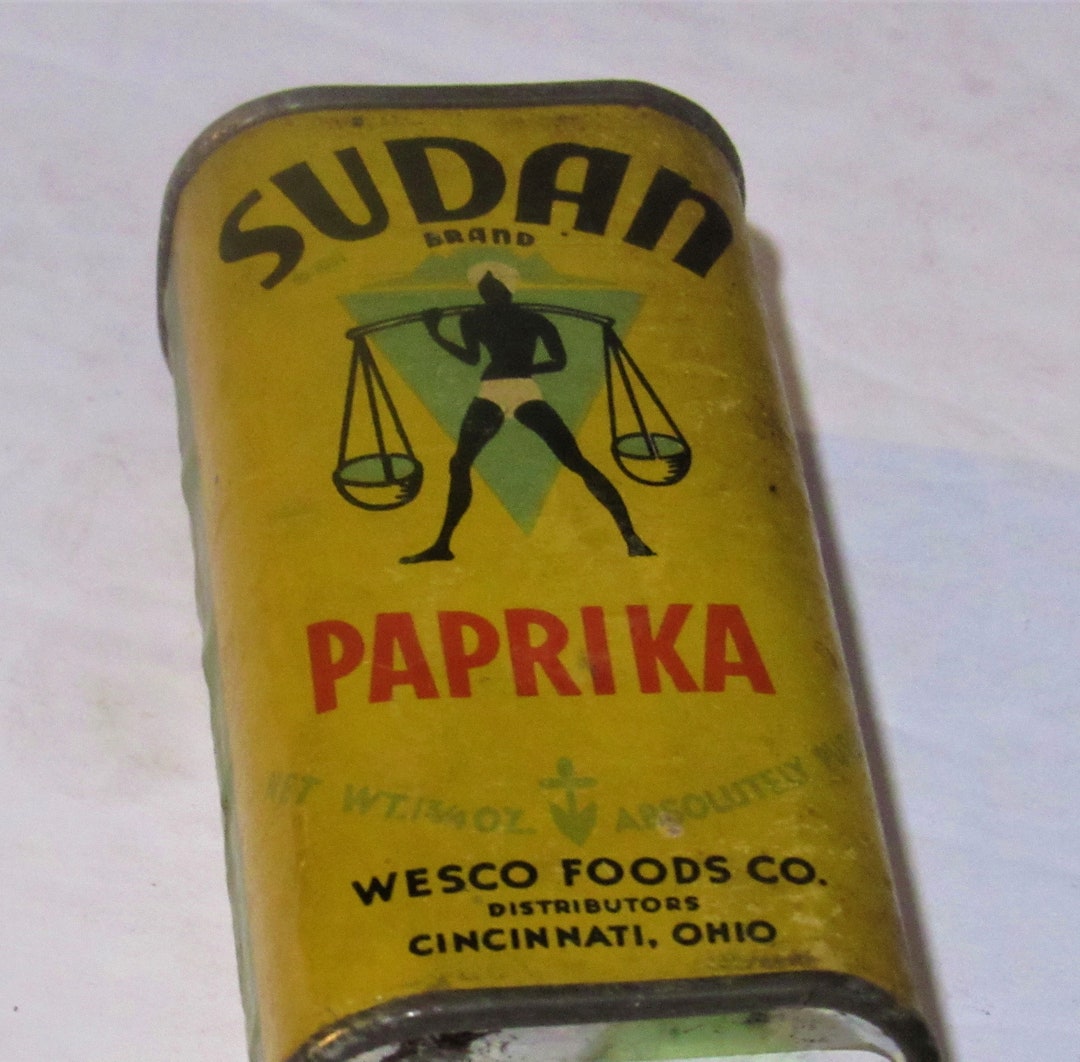 SUDAN PAPRIKA Cardboard Spice Can Etsy