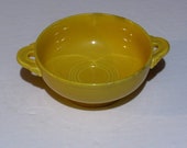 Vintage Fiesta yellow cream soup bowl
