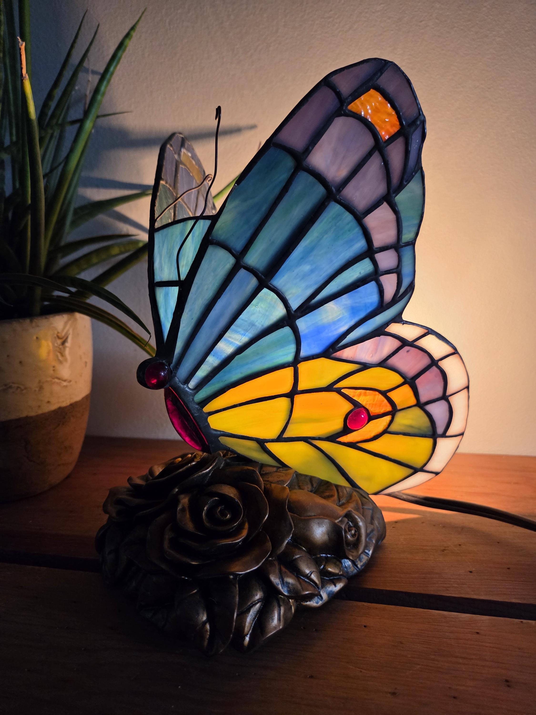 Vintage Butterfly Lamp - Etsy