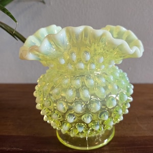 Yellow Opalescent Fenton Glass - Etsy