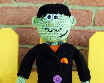 PDF CROCHET PATTERN: Frankenstein **Crochet Pattern, not actual doll!** Crochet Frankenstein