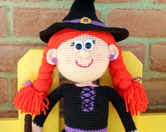 PDF PATTERN: Winifred the Witch Crochet Pattern **Crochet Pattern Only, Not Actual Doll** Crochet Witch