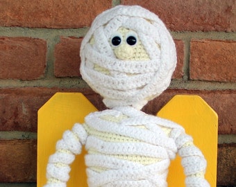 PDF PATTERN: Morris the Mummy *Crochet Pattern Only, Not Actual Doll* Crochet Mummy