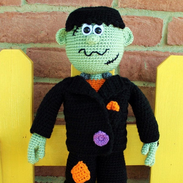 PDF CROCHET PATTERN: Frankenstein **Crochet Pattern, not actual doll!** Crochet Frankenstein