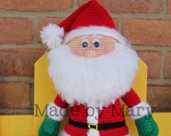 PDF Pattern: Santa Claus **Crochet Pattern Only, Not Actual Doll!!** Crochet Santa