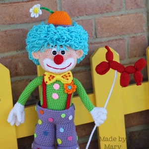 PDF Pattern: Arlo the Clown **Crochet Pattern Only, Not Actual Doll!!** Crochet Clown