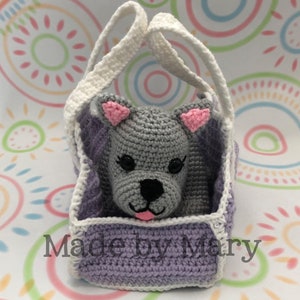 PDF MUSTER: Welpe und Träger Amigurumi Anleitung **Nur eine Häkelanleitung, keine Puppe!**